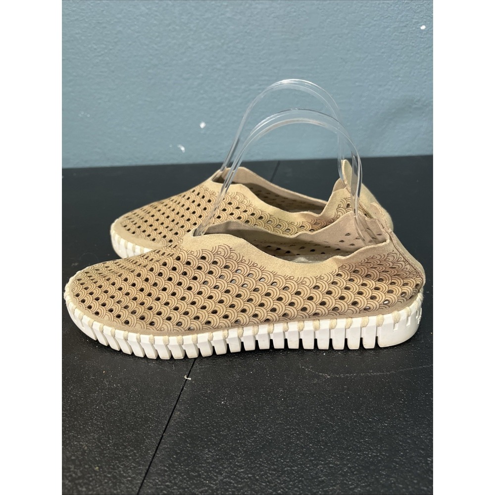 Ilse Jacobsen Shoes EU 37/US 6.5 Hornbaek Tulip 140 Womens Tan Slip-On Comfort - Picture 4 of 7